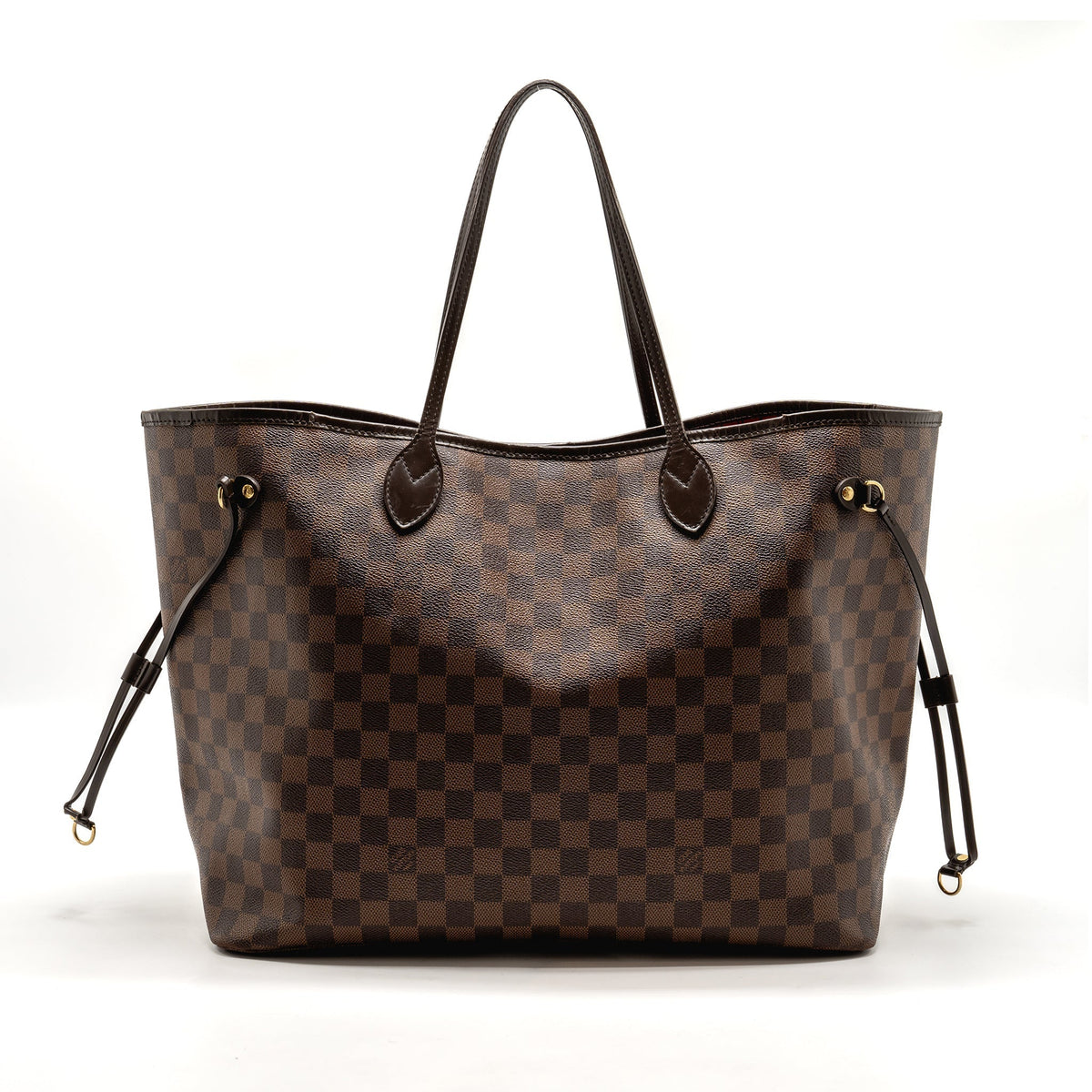 LOUIS VUITTON NEVERFULL GM DAMIER EBENE WITH GHW