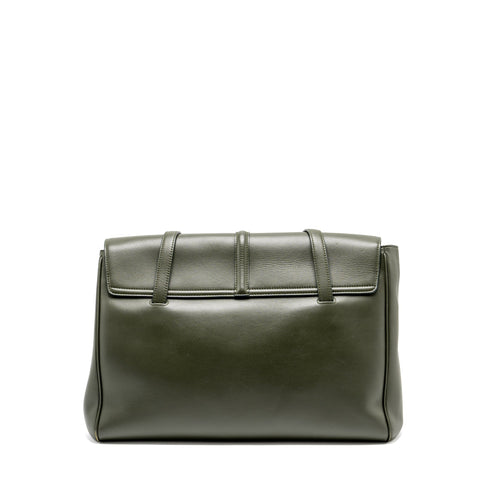 CELINE LARGE SOFT 16 BAG SMOOTH CALFSKIN DARK GREEN GHW