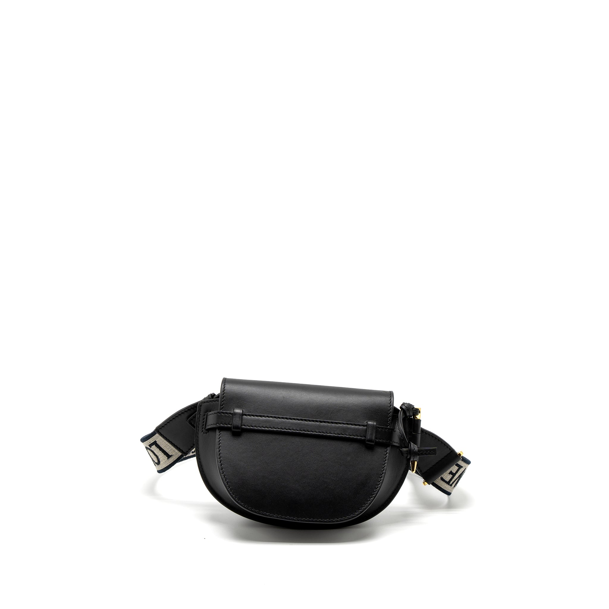 LOEWE MINI GATE DUAL BAG CALFSKIN BLACK GHW