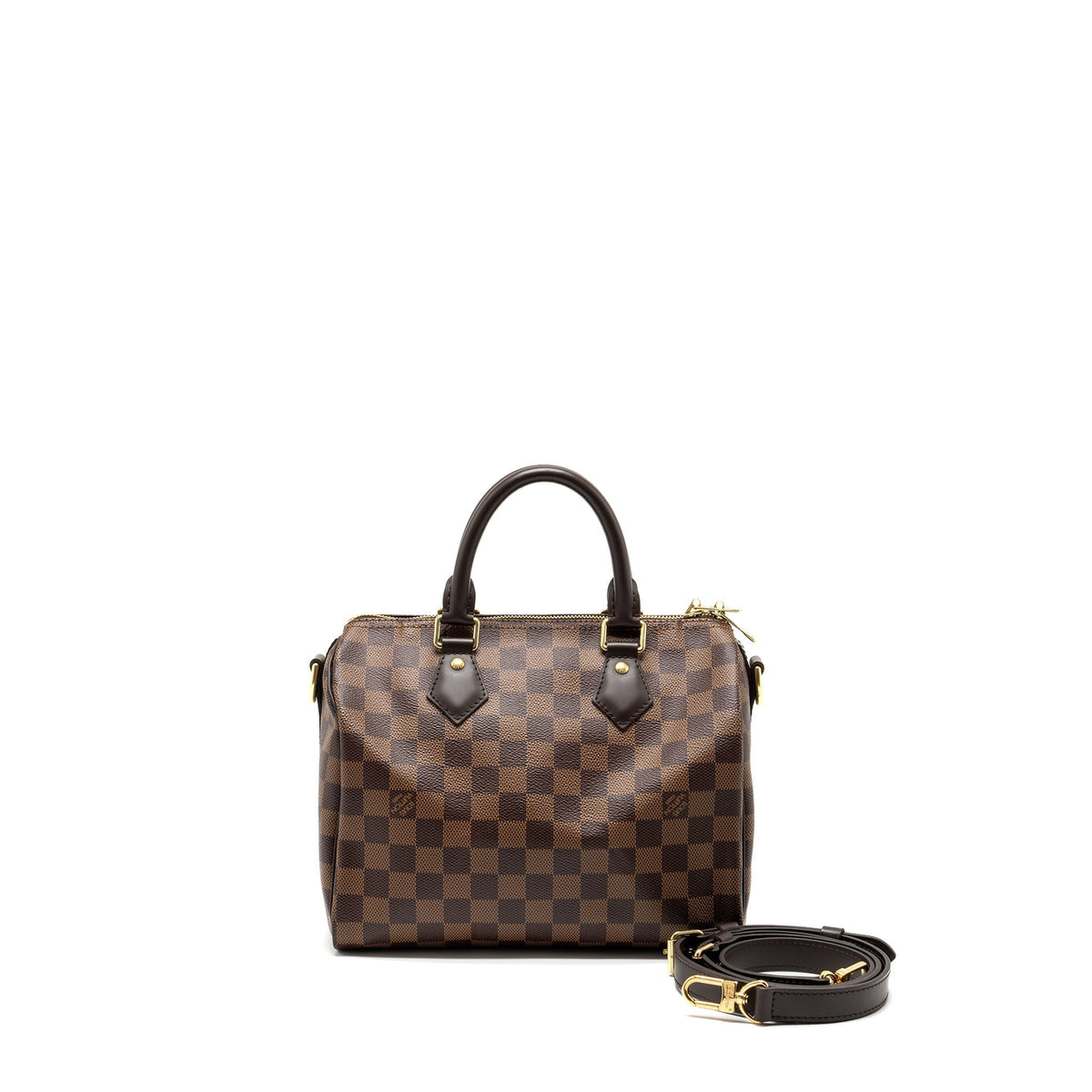 LOUIS VUITTON SPEEDY BANDOULIERE 25 DAMIER EBENE GHW