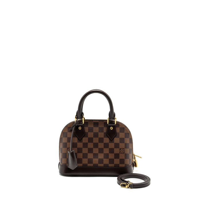 LOUIS VUITTON ALMA BB DAMIER EBENE CANVAS GHW