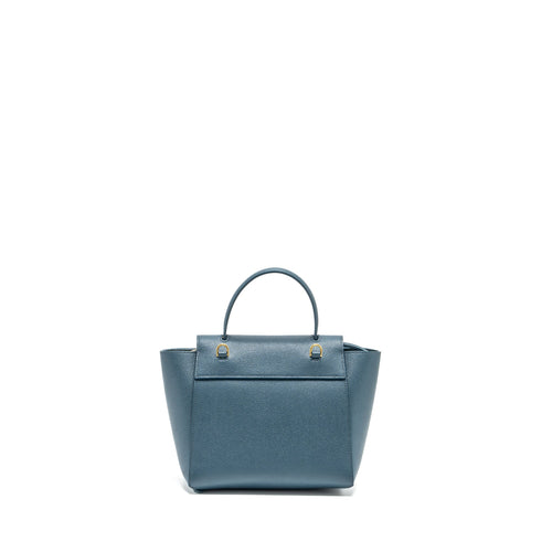CELINE NANO BELT BAG GRAINED CALFSKIN BLUE GHW
