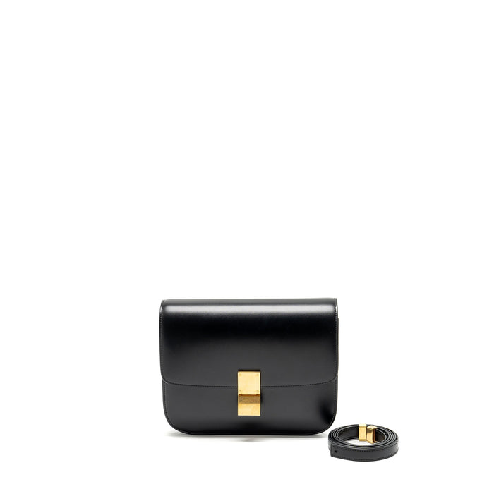 CELINE MEDIUM CLASSIC BOX BAG CALFSKIN BLACK GHW