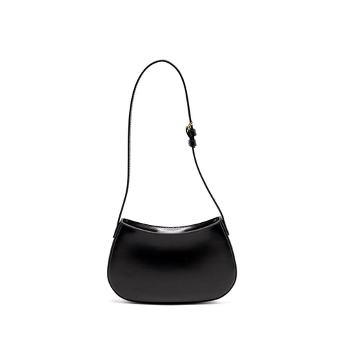 CELINE MEDIUM TILLY CHIC SHOULDER BAG SHINY CALFSKIN BLACK GHW