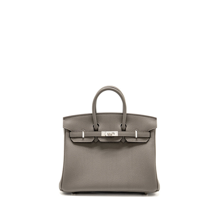 HERMES BIRKIN 25 TOGO GRIS MEYER SHW