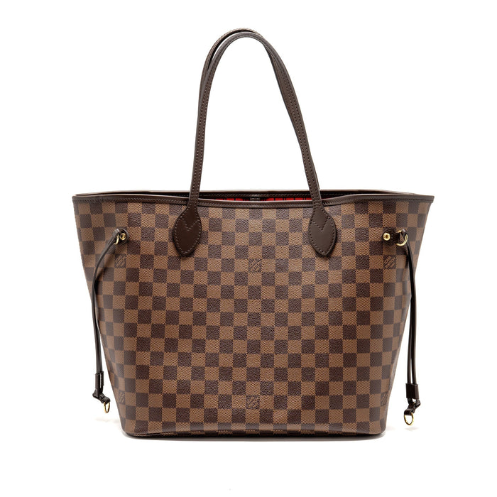 LOUIS VUITTON NEVERFULL MM DAMIER EBENE GHW