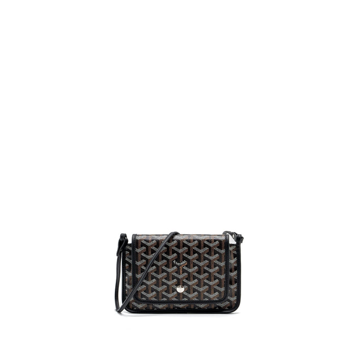 GOYARD PLUMET POCHETTE CANVAS/ LEATHER BLACK SHW