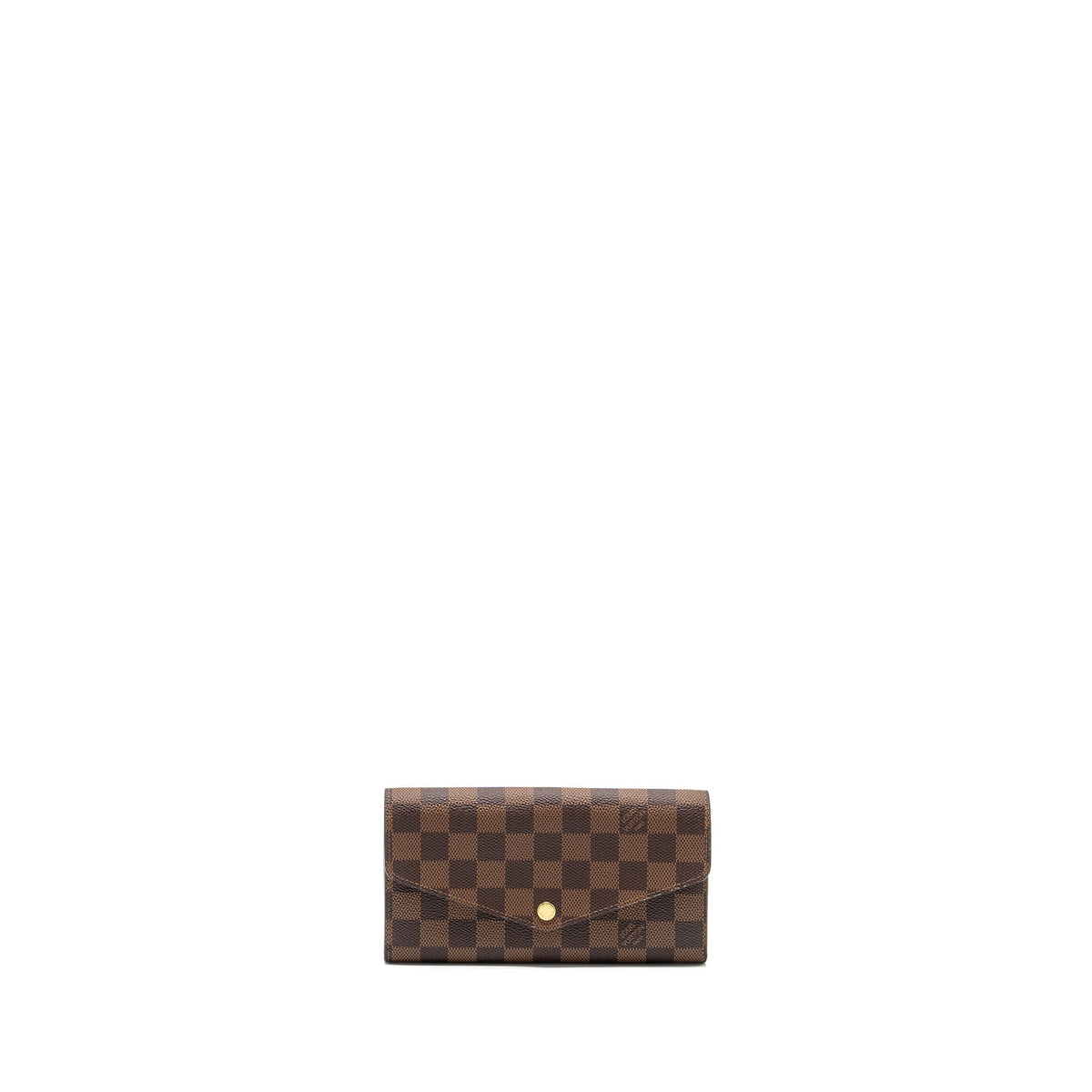LOUIS VUITTON SARAH WALLET DAMIER EBENE / ROSE BALLERINE