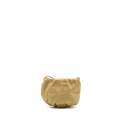 BOTTEGA VENETA MINI BULB BUCKET BAG LEATHER MUSTARD YELLOW GHW