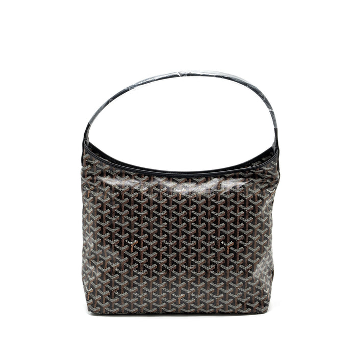 GOYARD BOHEME HOBO BAG GOYARDLINE CANVAS BLACK SHW