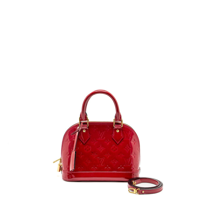 LOUIS VUITTON ALMA BB PATENT INDIAN ROSE GHW