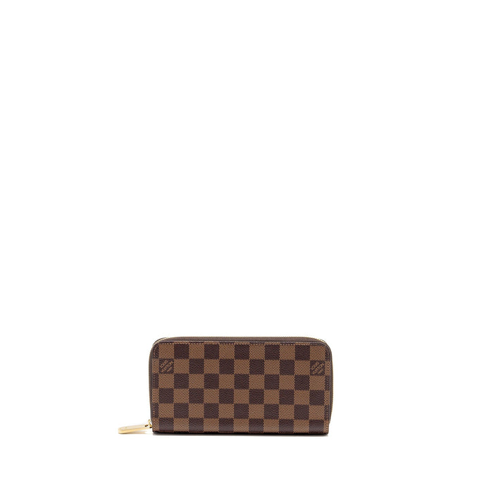 LOUIS VUITTON ZIPPY ORGANIZER MONOGRAM CANVAS DAMIER EBENE GHW