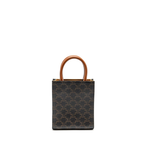 CELINE MINI VERTICAL CABAS TRIOMPHE CANVAS GHW