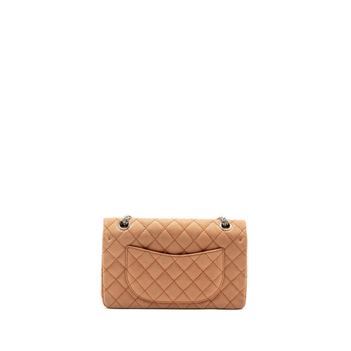CHANEL SMALL 2.55 REISSUE FLAP BAG GRAINED CALFSKIN LIGHT BROWN SHW