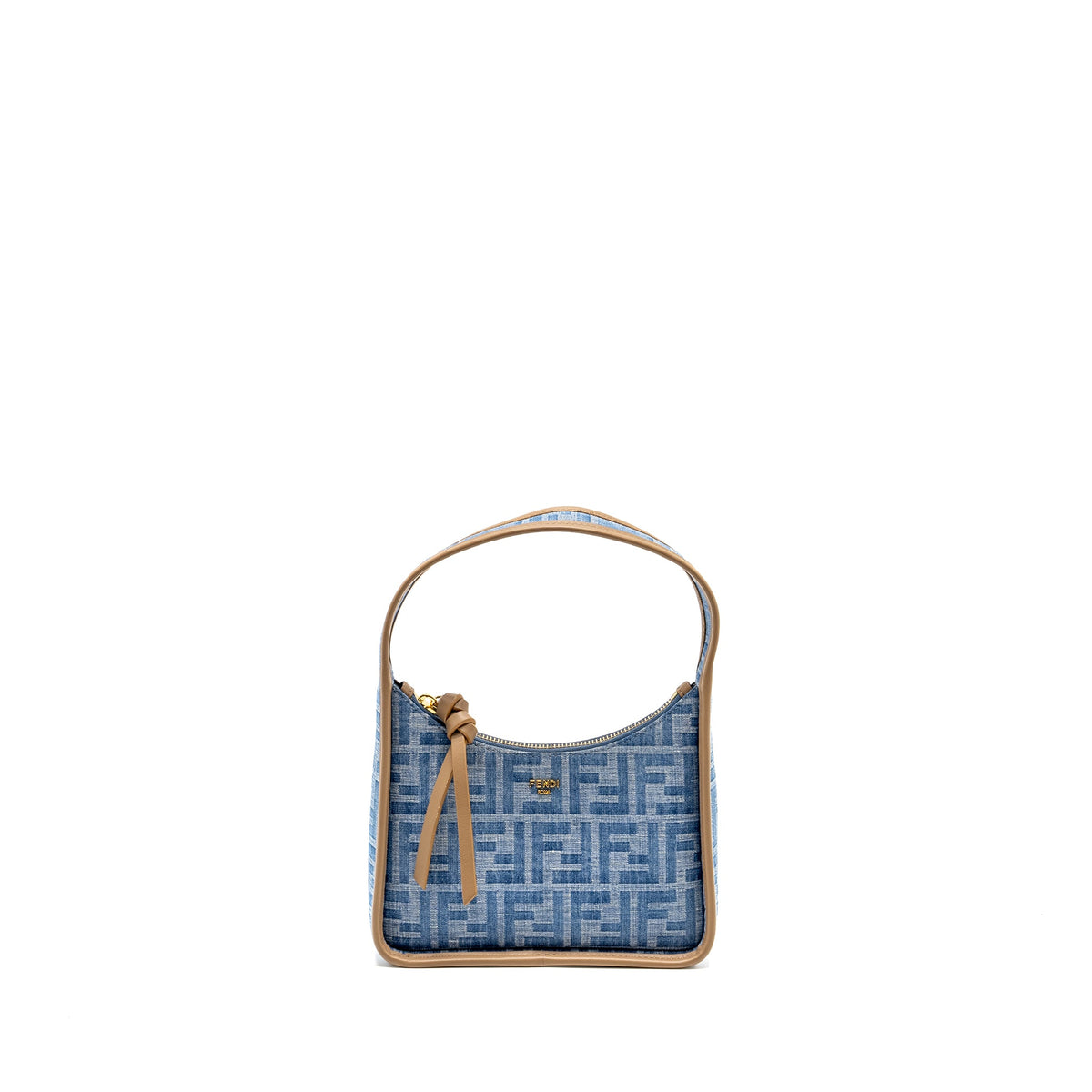 FENDI MINI FENDESSENCE BAG DENIM BLUE GHW