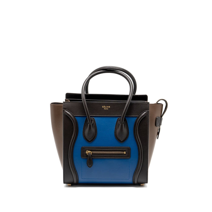 CELINE MICRO LUGGAGE BAG CALFSKIN MULTICOLOUR GHW