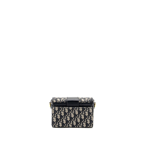 DIOR 30 MONTAIGNE BOX BLUE OBLIQUE JACQUARD GHW