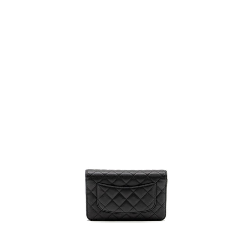 CHANEL COCO CASINO WALLET ON CHAIN CAVIAR BLACK GHW (MICROCHIP)