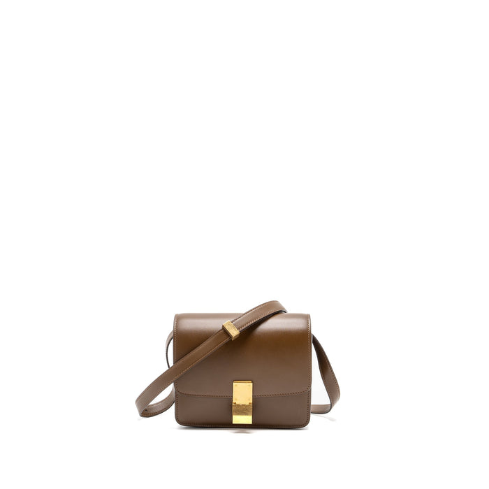 CELINE MINI CLASSIC BAG BOX CALFSKIN CAMEL GHW