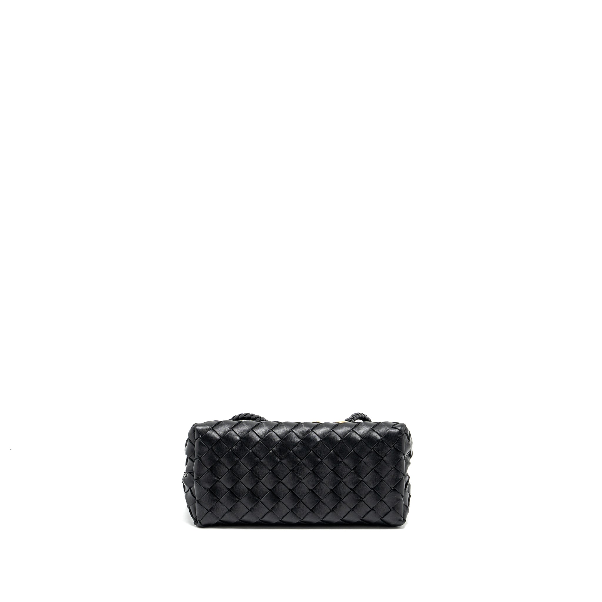 BOTTEGA VENETA SMALL ANDIAMO BAG LAMBSKIN BLACK GHW