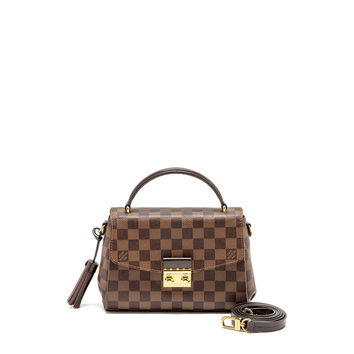 LOUIS VUITTON CROISETTE DAMIER EBENE CANVAS GHW