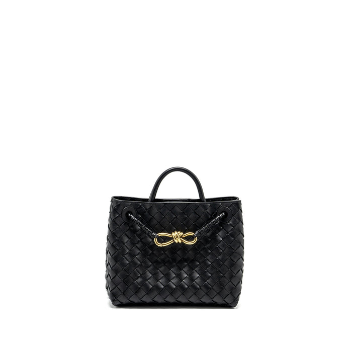 BOTTEGA VENETA SMALL ANDIAMO BAG LAMBSKIN BLACK GHW