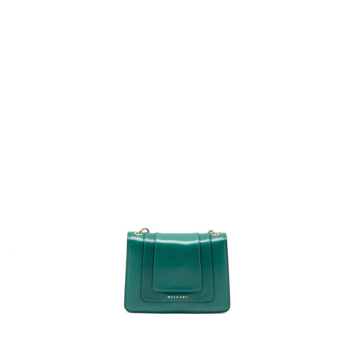 BVLGARI SERPENTI FOREVER CROSSBODY BAG CAFLSKIN GREEN GHW