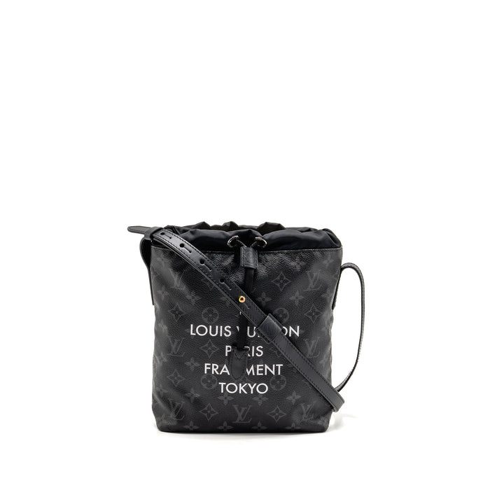 LOUIS VUITTON MONOGRAM ECLIPSE FRAGMENT NANO BAG CANVAS BLACK SHW