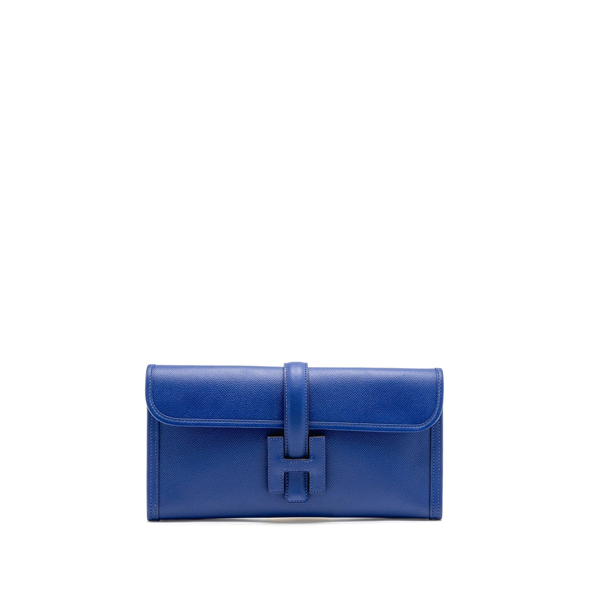 HERMES JIGE CLUTCH EPSOM BLUE ELECTRIC