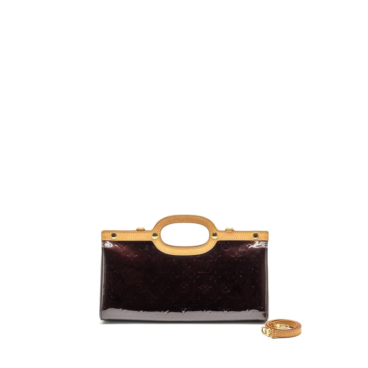 LOUIS VUITTON ROXBURY DRIVE MONOGRAM VERNIS AMARANTE GHW