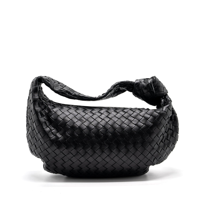 BOTTEGA VENETA SMALL JODIE LAMBSKIN BLACK SHW