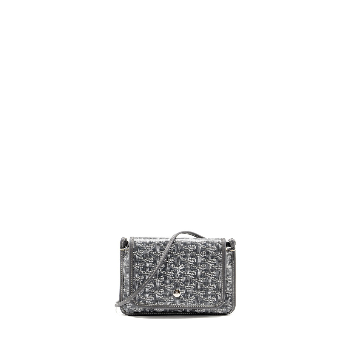 GOYARD PLUMET POCHETTE POCKET WALLET GOYARDLINE CANVAS GREY SHW