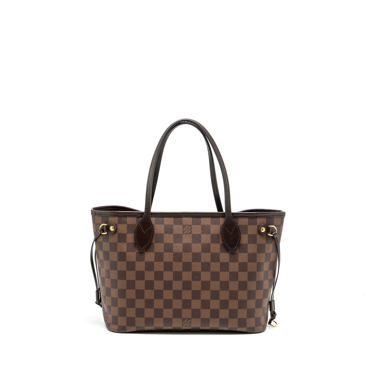 LOUIS VUITTON NEVERFULL PM DAMIER EBENE CANVAS GHW