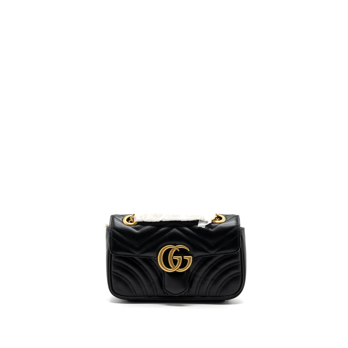 GUCCI MINI MARMONT CALFSKIN BLACK GHW