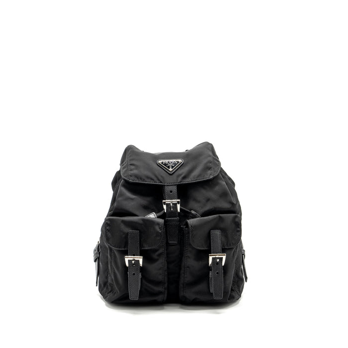 PRADA SMALL RE-NYLON BACKPACK BLACK SHW