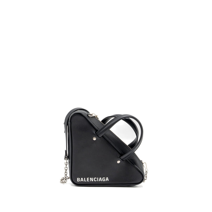 BALENCIAGA TRIANGLE DUFFLE BAG CALFSKIN BLACK SHW