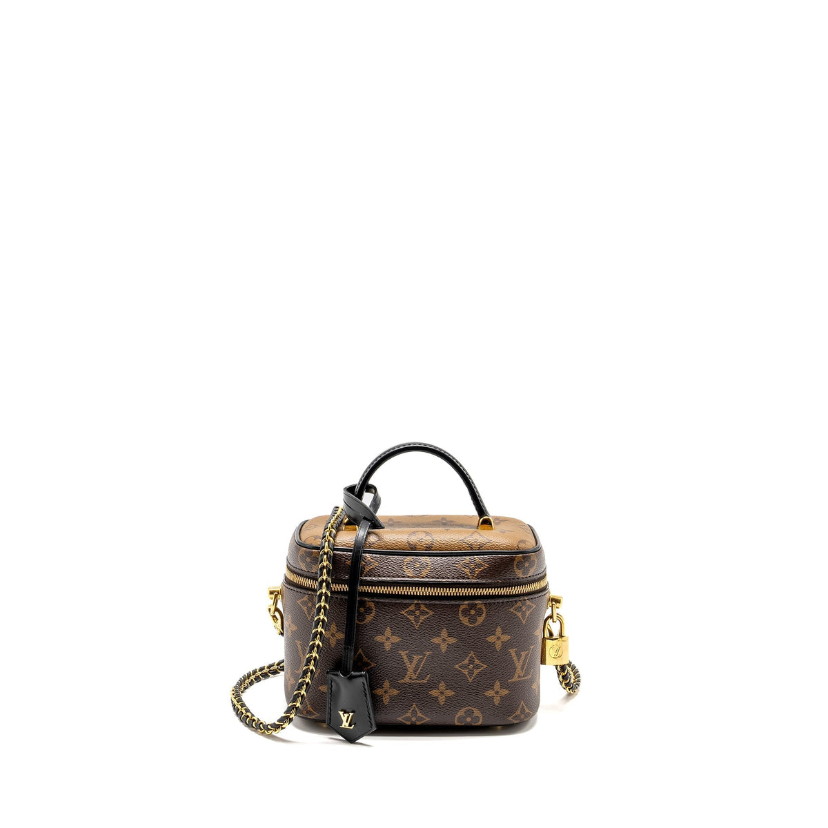 LOUIS VUITTON VANITY CASE PM MONOGRAM REVERSE CANVAS GHW