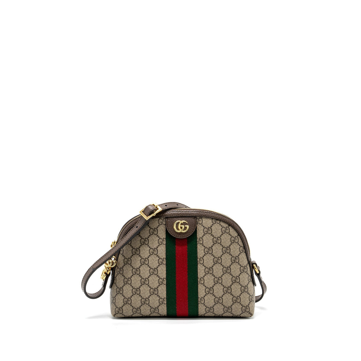 GUCCI OPHIDIA SHOULDER BAG GG SUPREME CANVAS GHW