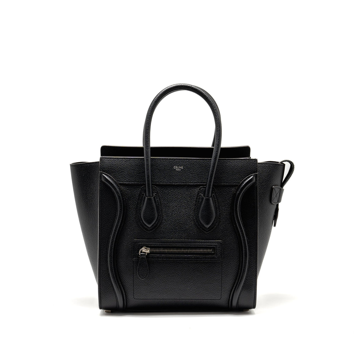 CELINE MICRO LUGGAGE BAG CALFSKIN BLACK SHW