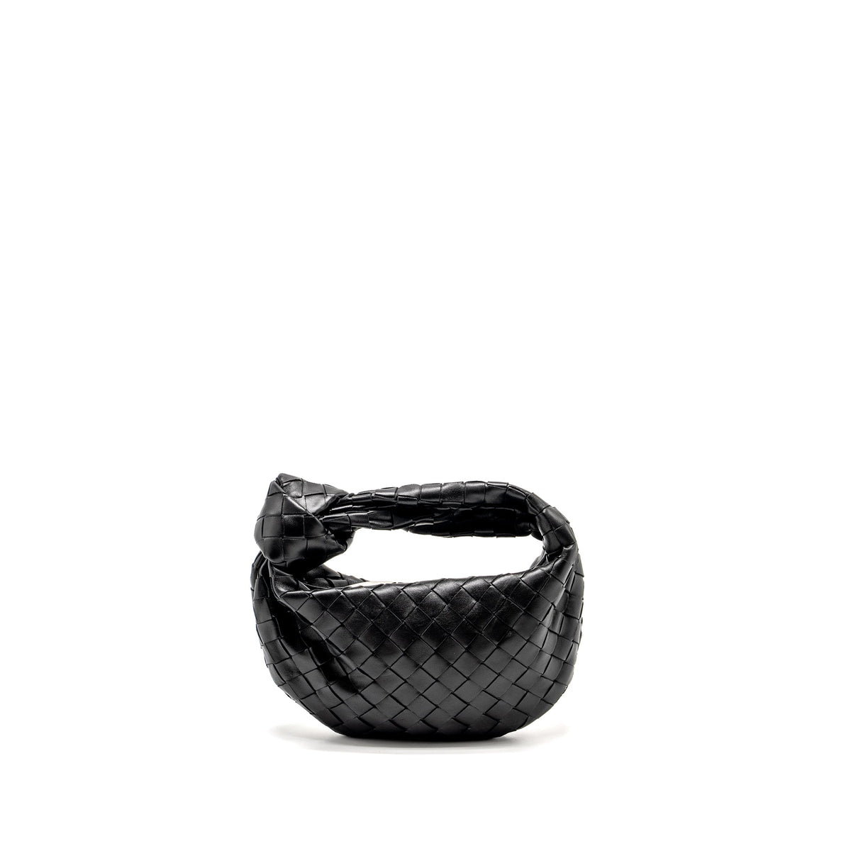 BOTTEGA VENETA MINI JODIE LAMBSKIN BLACK SHW