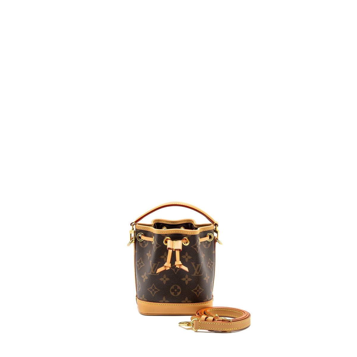 LOUIS VUITTON NANO NOE MONOGRAM CANVAS GHW