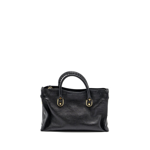 BALENCIAGA CLASSIC CITY BAG LEATHER BLACK GHW