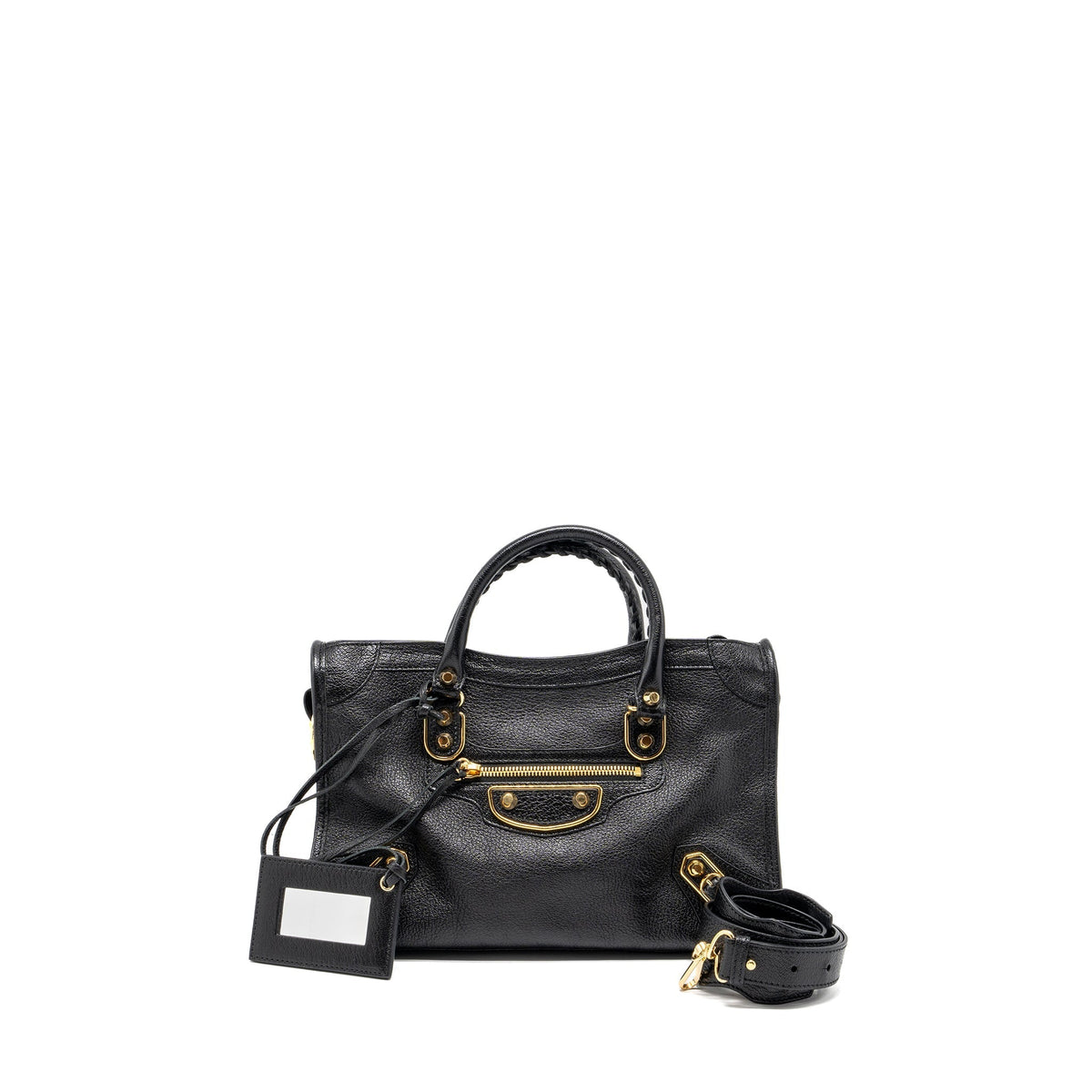 BALENCIAGA CLASSIC CITY BAG LEATHER BLACK GHW