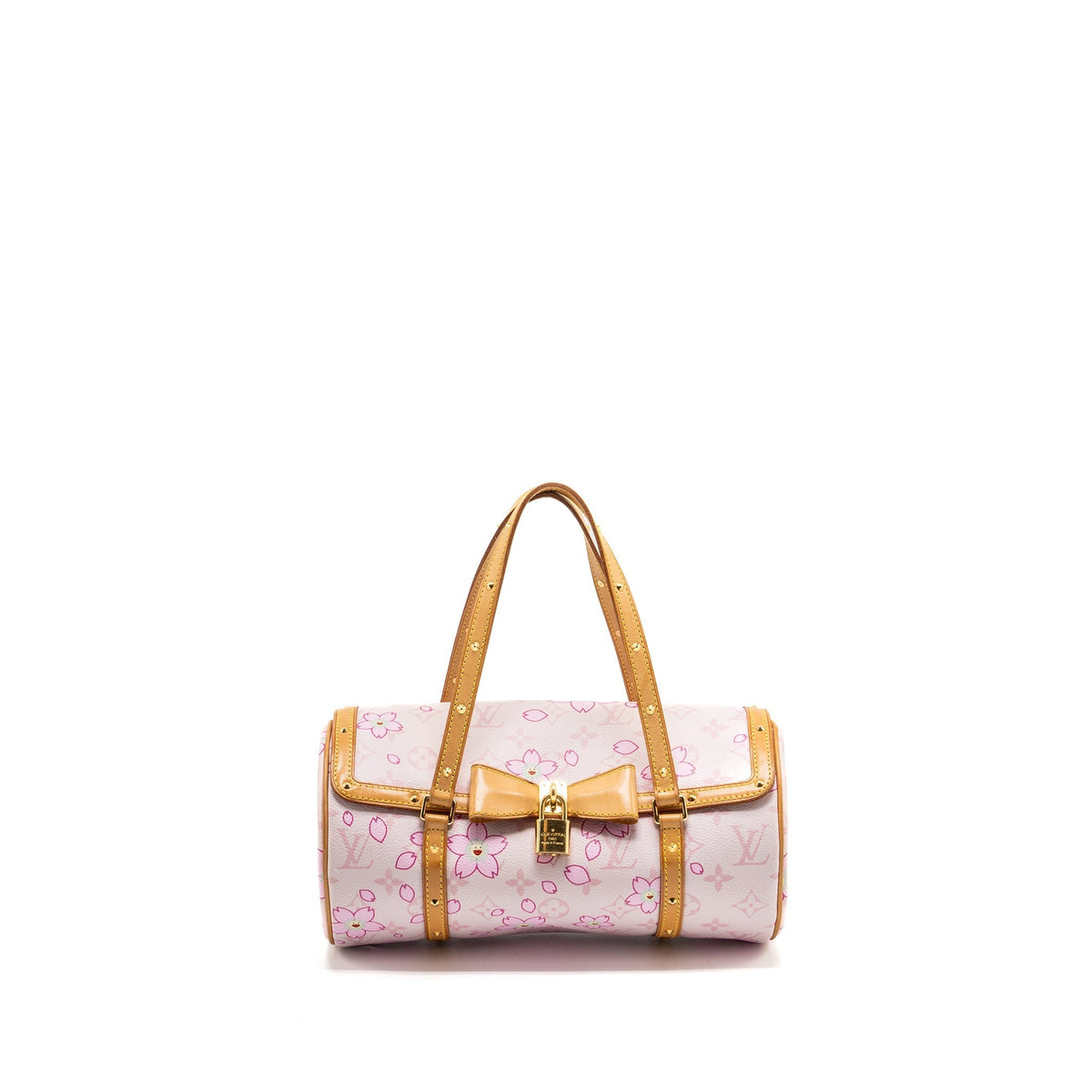 LOUIS VUITTON LIMITED EDITION CHERRY BLOSSOM PAPILLON BAG MONOGRAM CANVAS PINK GHW
