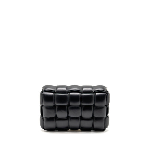 BOTTEGA VENETA PADDED CASSETTE LAMBSKIN BLACK SHW