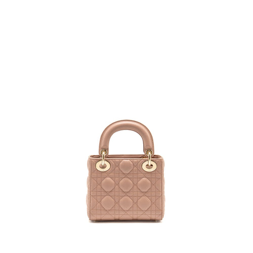 DIOR MINI LADY DIOR BAG LAMBSKIN BLUSH LGHW