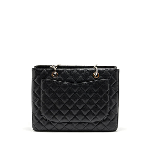 CHANEL GRAND SHOPPING TOTE / GST CAVIAR BLACK SHW
