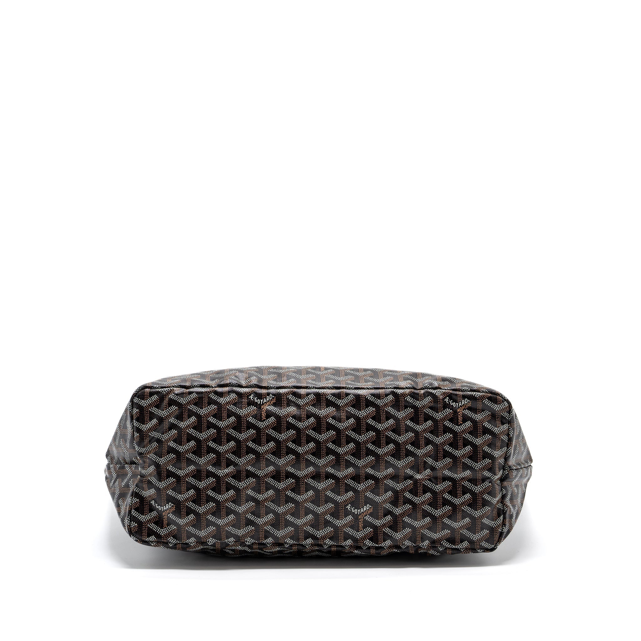 GOYARD SAINT LOUIS PM TOTE BAG GOYARDINE CANVAS BLACK /MULTICOLURED SHW