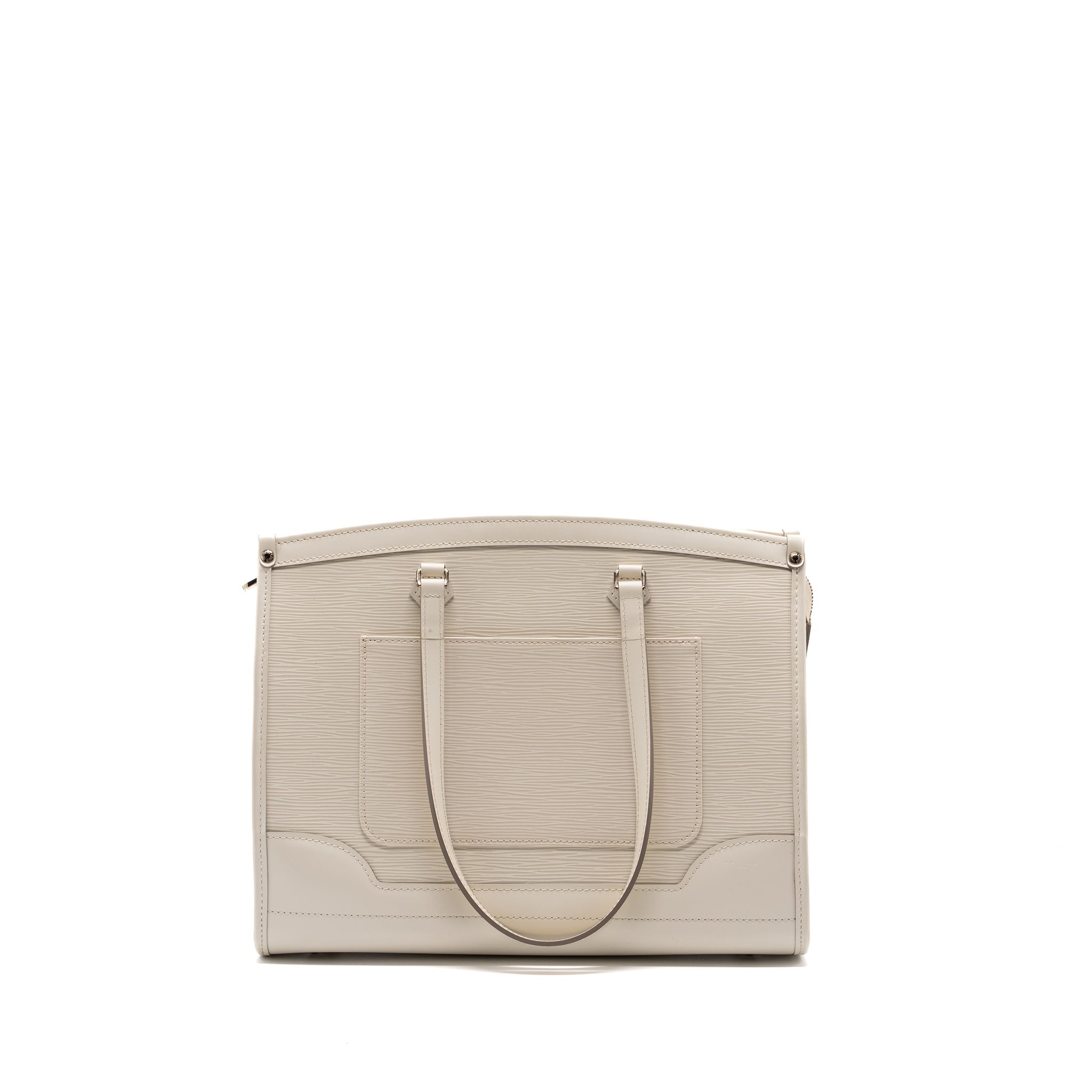 LOUIS VUITTON MADELEINE GM TOTE BAG EPI WHITE SHW