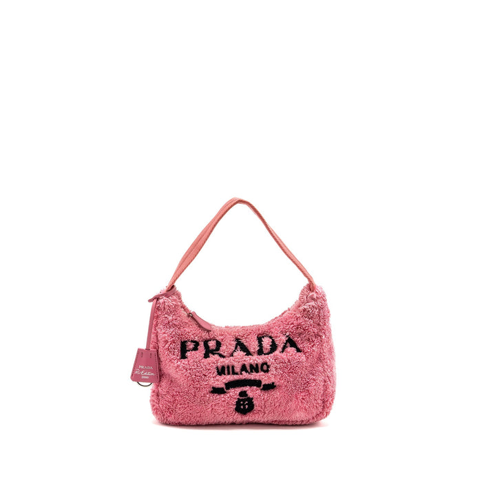 PRADA RE-EDITION 2000 TERRY MINI BAG PINK SHW
